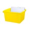 Storex Storage Bin, Polypropylene, Yellow, 3 PK 61453U06C - alternate 2